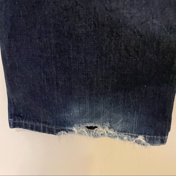 Joe’s Jeans dark wash rebel size 34 distressed hem - Picture 7 of 8